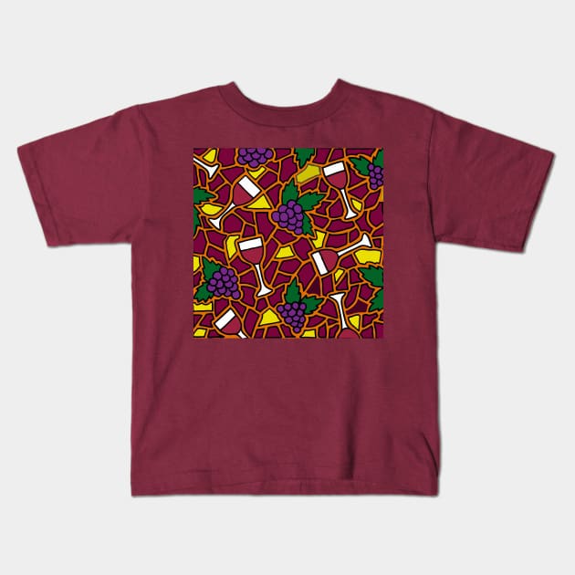 Wine Time Kids T-Shirt by HLeslie Design